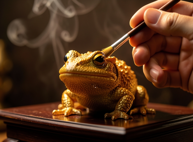 Nghi thức khai quang Thiềm Thừ tài lộc