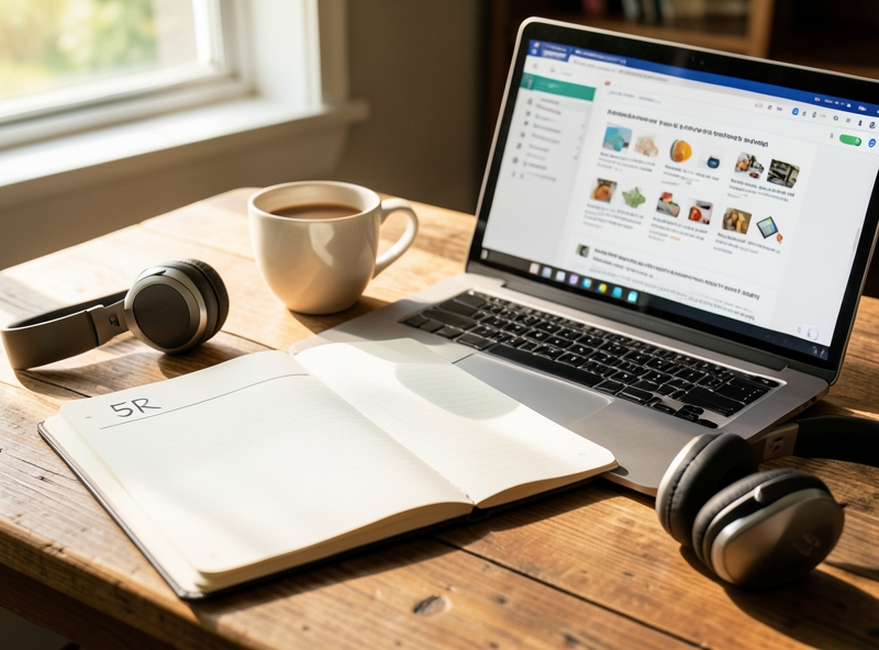 Phương pháp ghi chú 5R trên bàn học