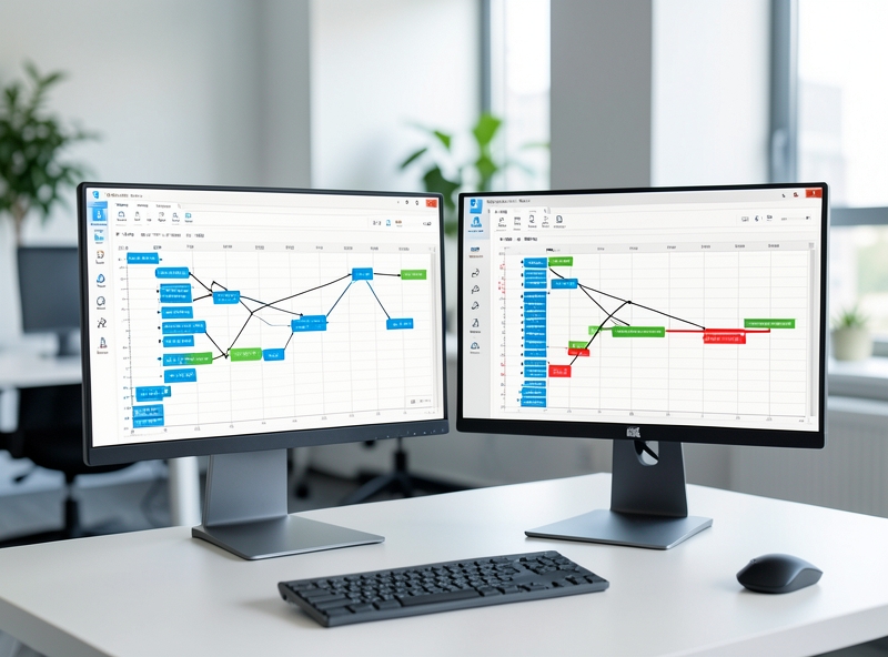 Giao diện sơ đồ Gantt trực quan trên ClickUp