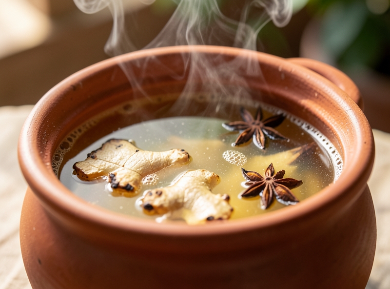 Nước dùng trong vắt tinh tế