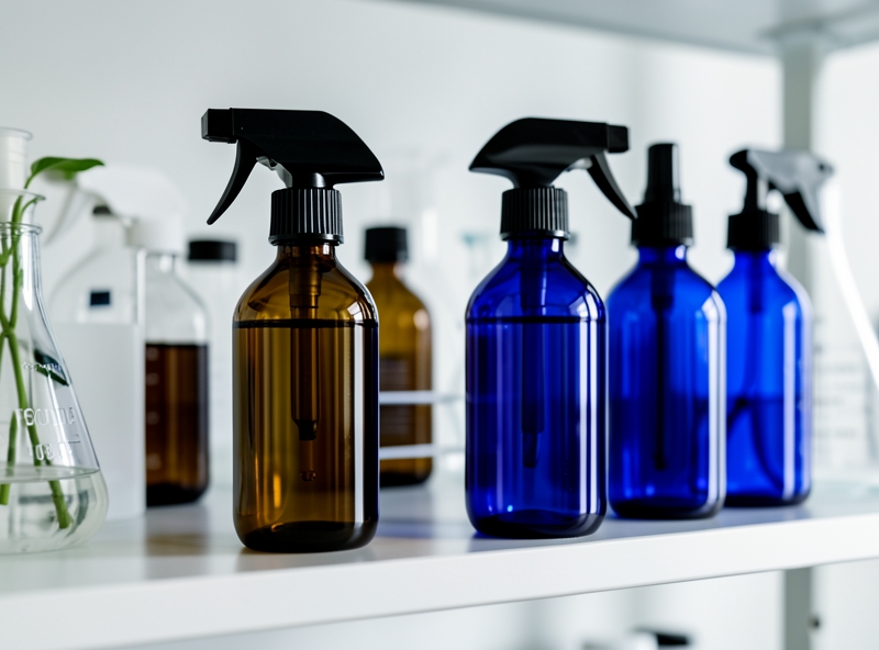 Bình thủy tinh tối màu bảo quản dung dịch sống xanh