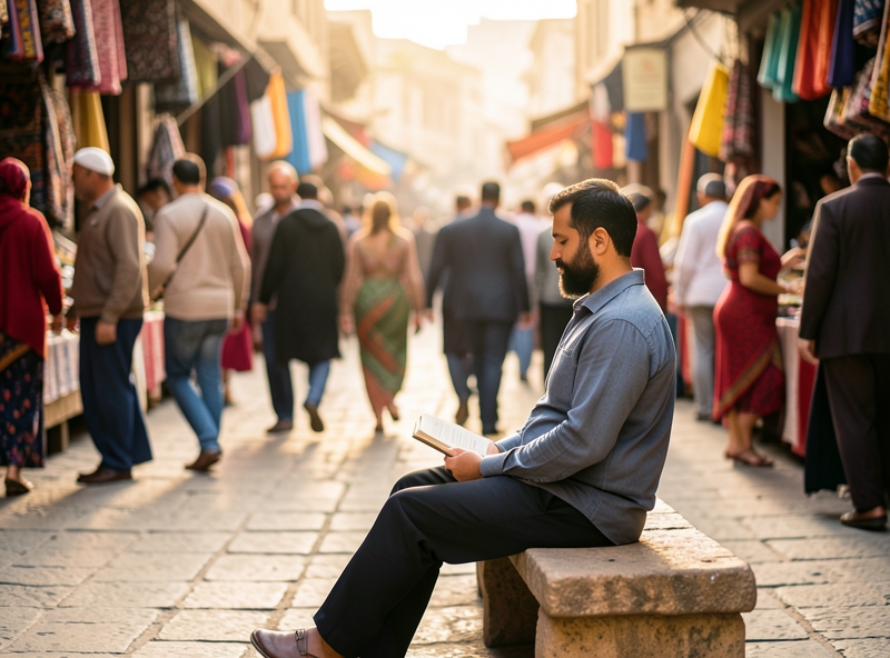 Sự tĩnh lặng giữa thế giới hối hả