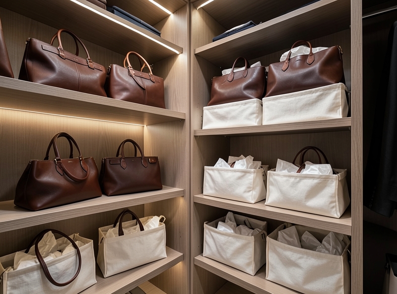 Cách lưu trữ túi da chuyên nghiệp