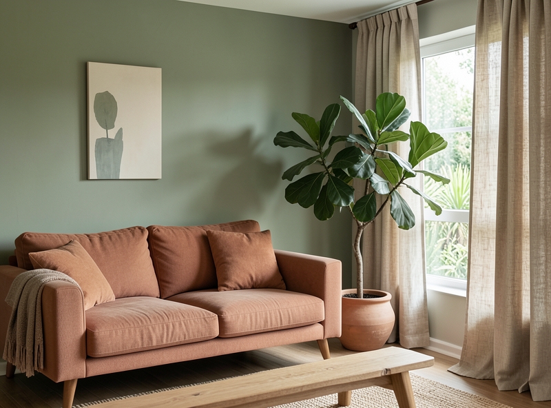 Không gian sống với bảng màu Biophilic chữa lành