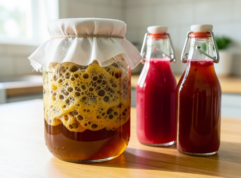 Kombucha-Zuchtprozess F1 und F2