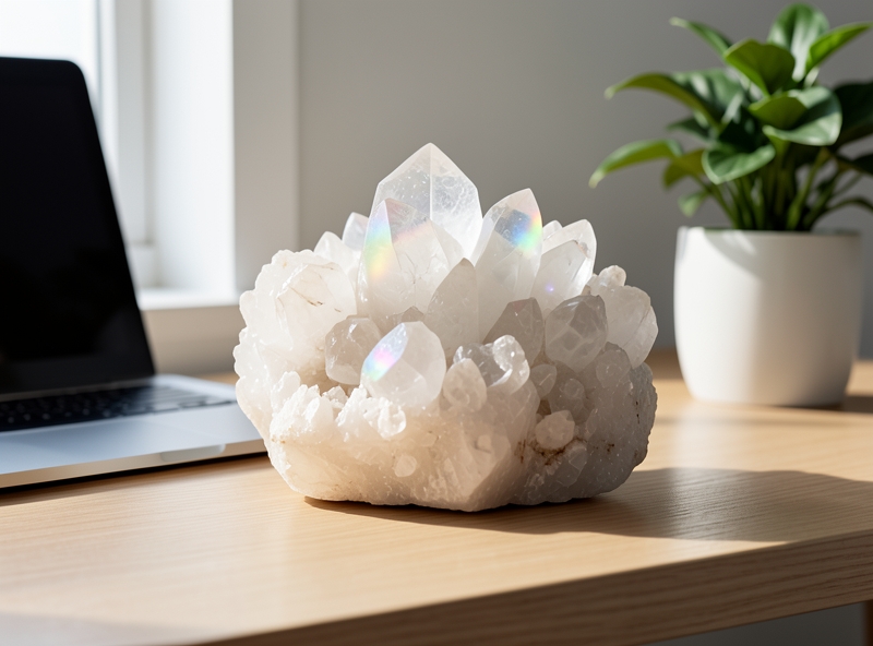Ứng dụng thạch anh trắng trong không gian làm việc hiện đại