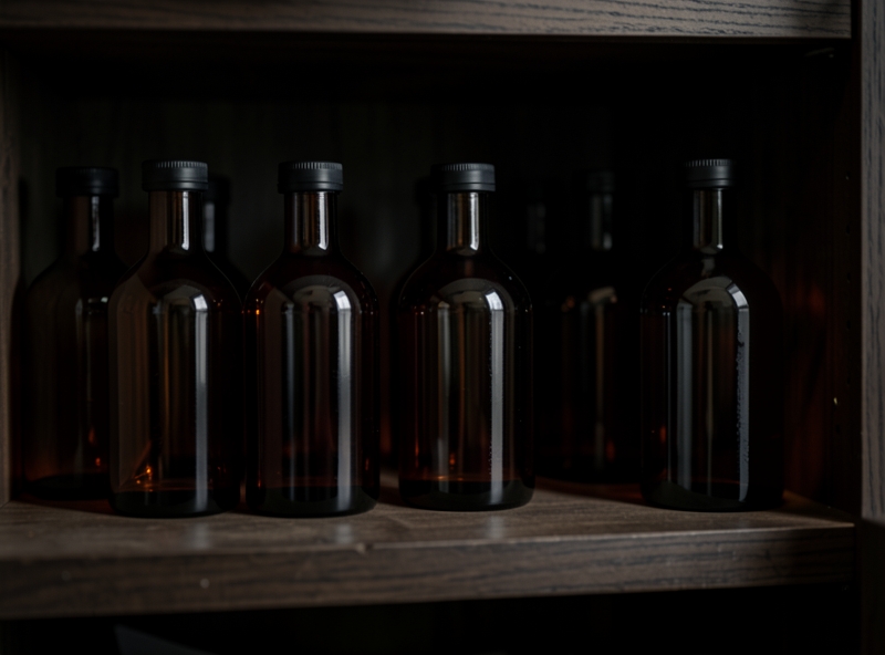 Bảo quản dầu ăn trong chai sẫm màu và tủ kín