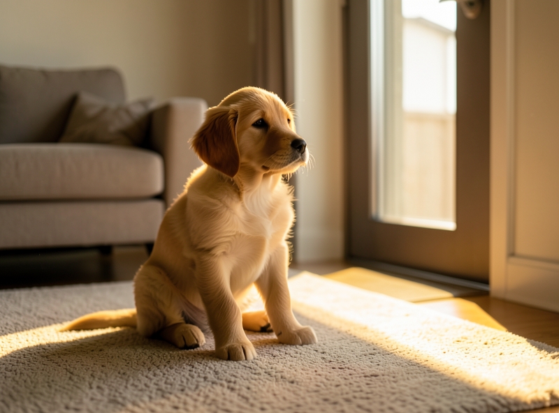 Huấn luyện chó con vượt qua nỗi lo sợ khi ở nhà một mình
