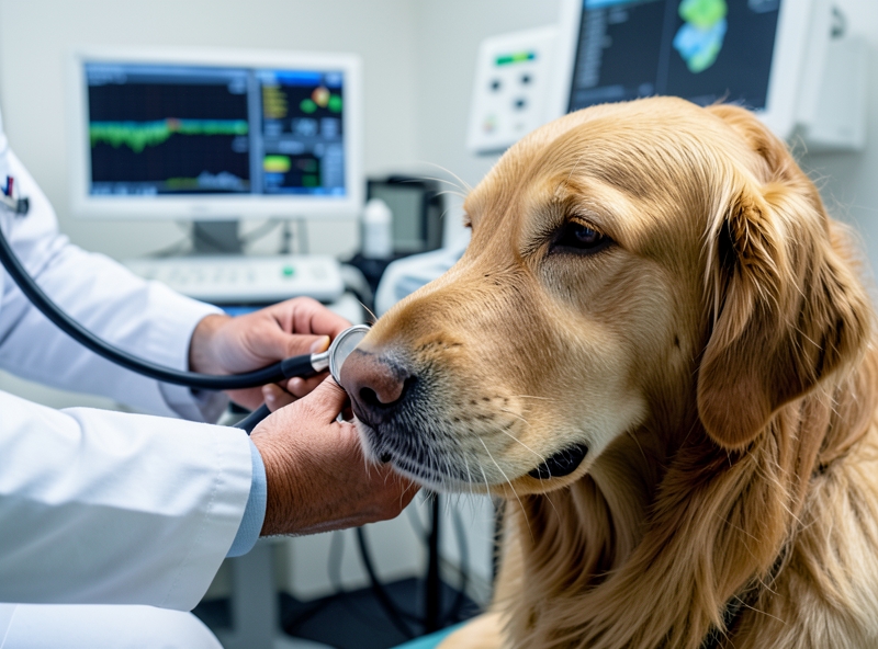 Thú cưng được kiểm tra chuyên sâu tại phòng khám