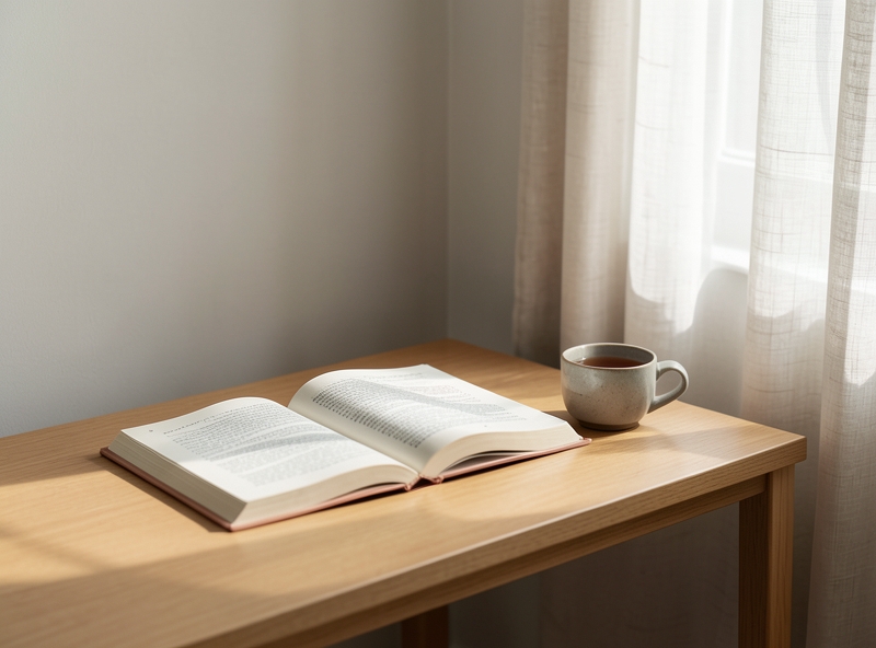 Không gian học tập tối giản và thanh bình