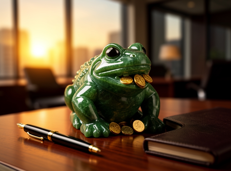 Vị trí đặt Thiềm Thừ trên bàn làm việc