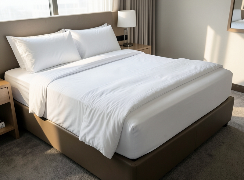 Professionelle Art, das Bett zu machen