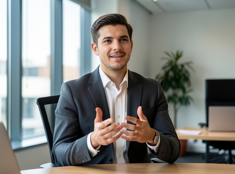 Ứng viên trình bày tự tin trong buổi phỏng vấn