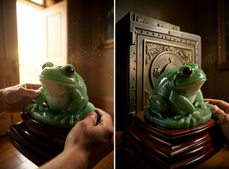 Cách xoay tượng Thiềm Thừ đúng phong thủy