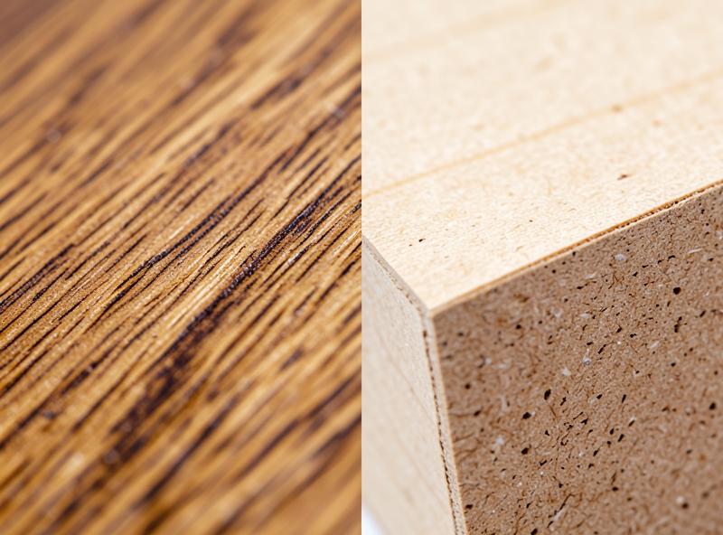 So sánh cấu trúc sợi gỗ tự nhiên và gỗ công nghiệp