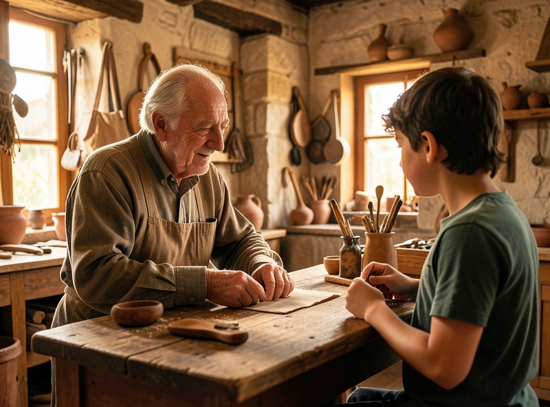 Sự kết nối giữa người thợ thủ công và khách hàng trong không gian truyền thống