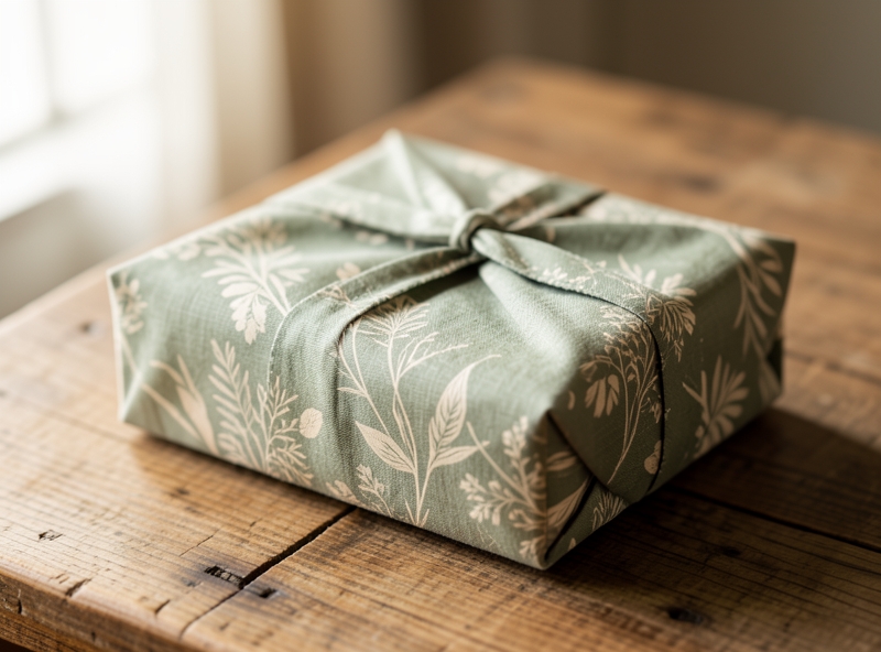 Nghệ thuật gói quà Furoshiki bằng vải lanh organic