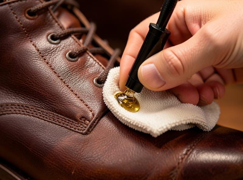Quy trình bôi dầu dưỡng cho giày da