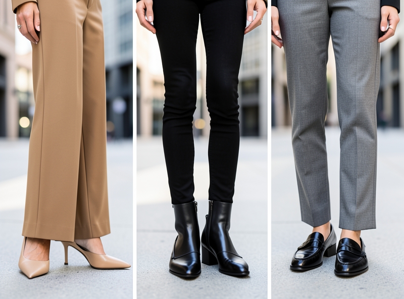 Sự kết hợp giữa các kiểu quần và giày