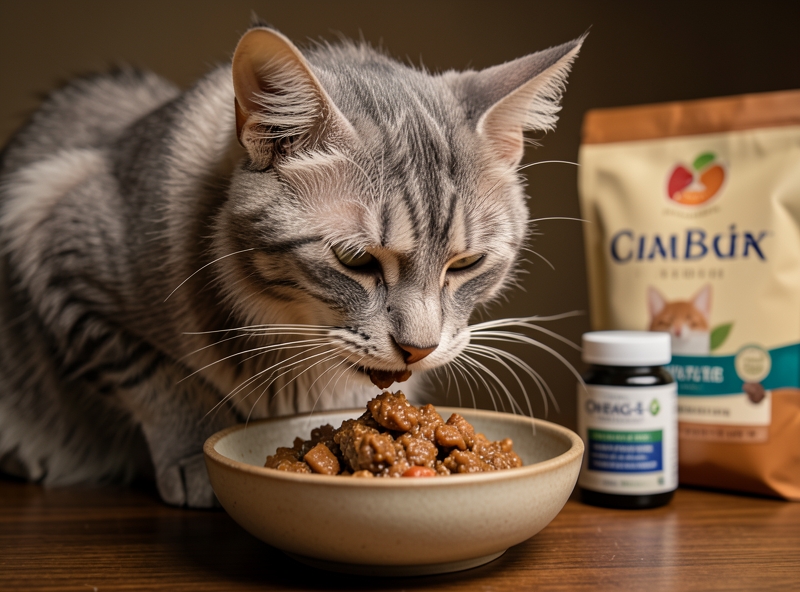 Mèo già ăn thức ăn ướt chất lượng cao