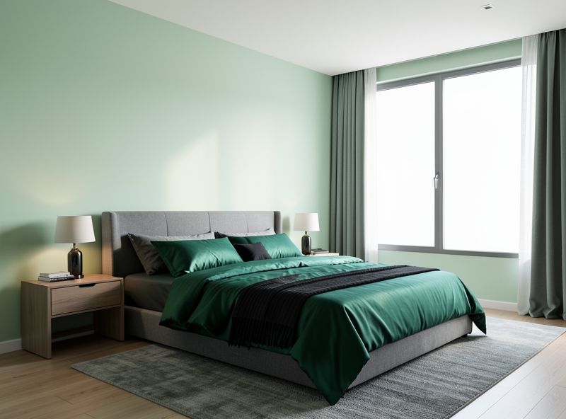 Combinaison de couleurs de chambre conforme au feng shui pour les personnes de l'élément Bois