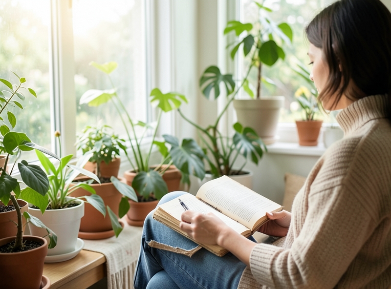 Sự kết hợp giữa không gian xanh và việc tự học