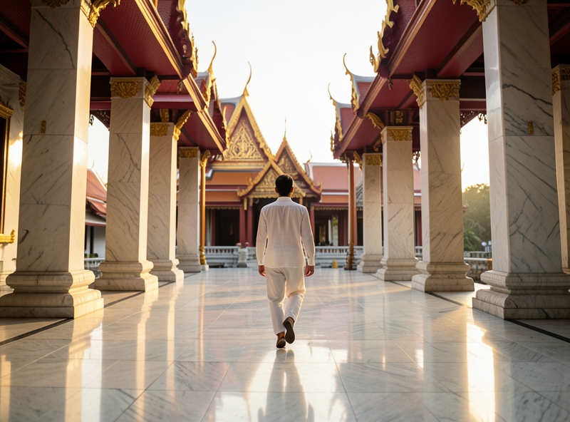 Vẻ đẹp tĩnh lặng tại chùa Cẩm Thạch lúc bình minh