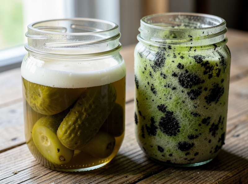 Unterscheidung zwischen Kahm-Hefe und Schimmel