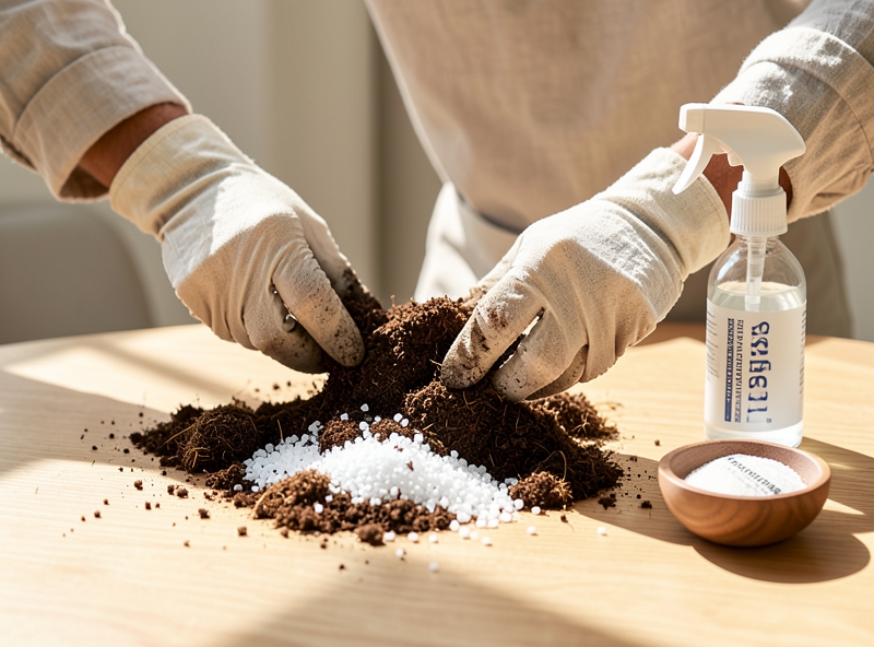 Quy trình trộn giá thể chuyên nghiệp