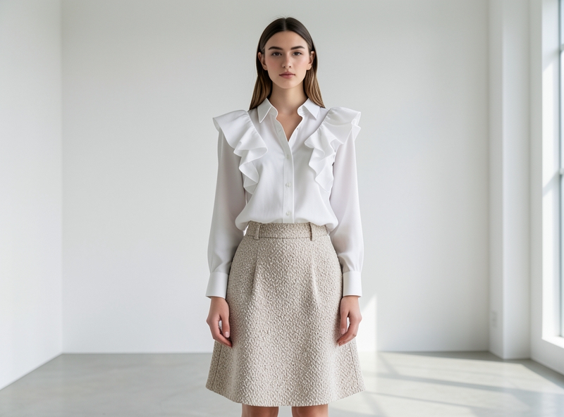 Thời trang bèo nhún hiện đại