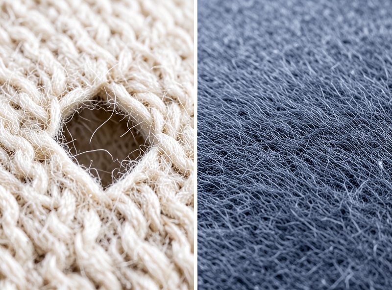 So sánh cấu trúc sợi tự nhiên và sợi tổng hợp