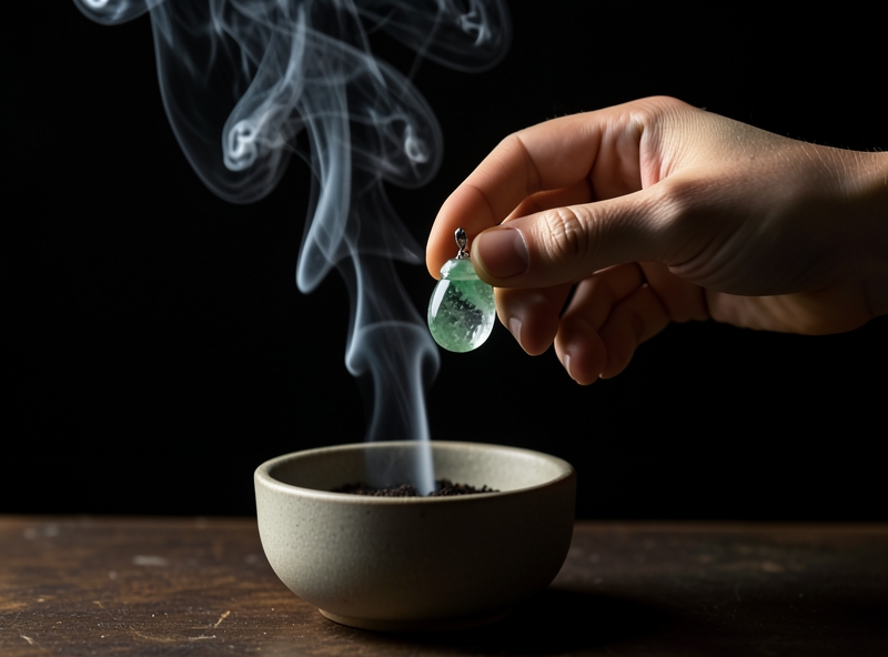 Thanh tẩy vật phẩm phong thủy bằng khói Trầm hương