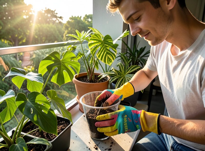Mixing giá thể nghệ thuật cho cây cảnh
