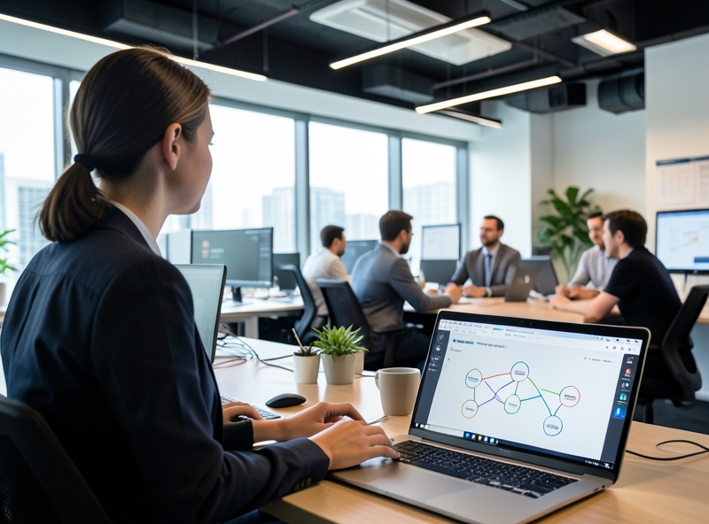 Nhân viên mới quan sát và học hỏi trong môi trường công sở