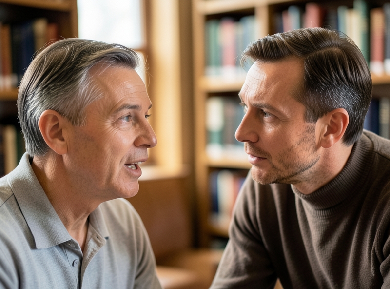 Sự kết nối qua ánh mắt và điệu bộ khi lắng nghe