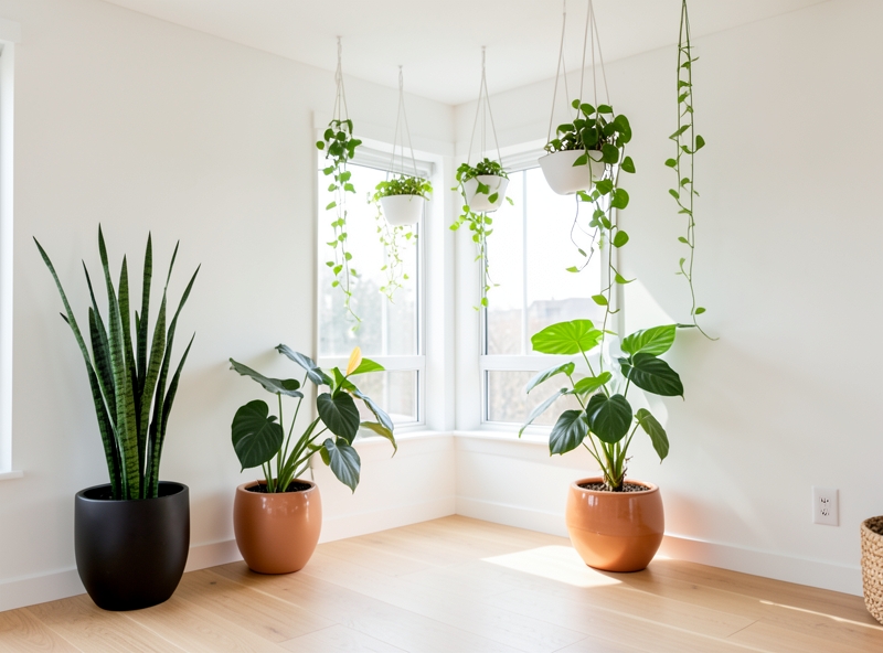 Bố trí cây xanh lọc không khí trong nhà