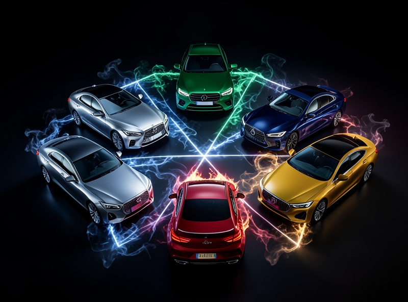 Vòng tròn Ngũ hành tương sinh trong chọn màu sắc xe