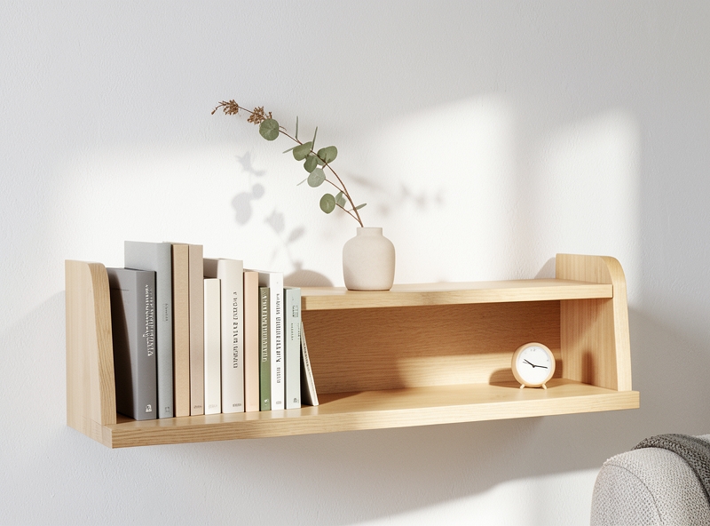 Étagère de style scandinave minimaliste