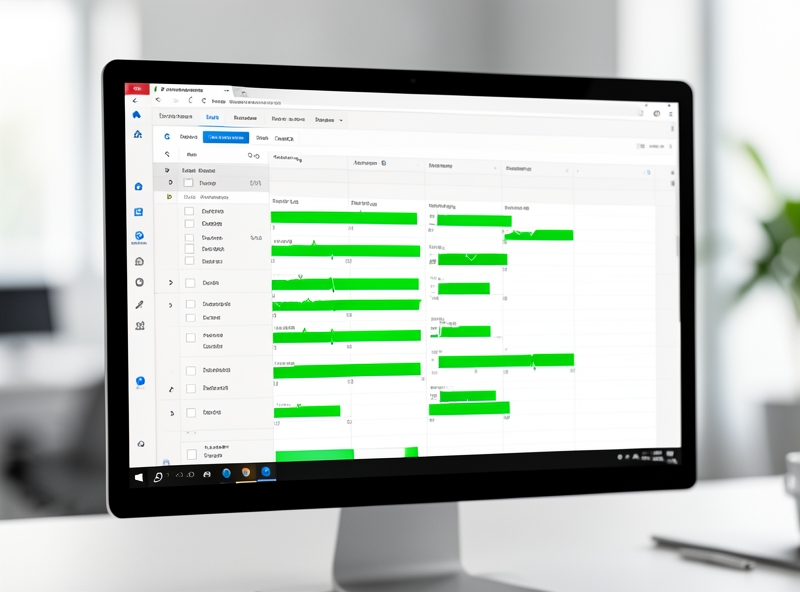 Giao diện quản lý tiến độ bằng Sparklines