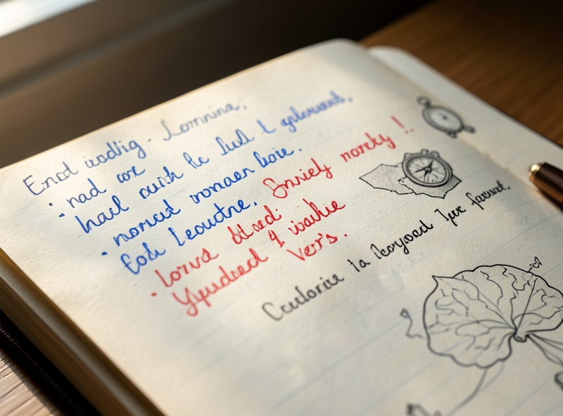 Ghi chú Cornell cá nhân hóa với màu sắc và hình vẽ