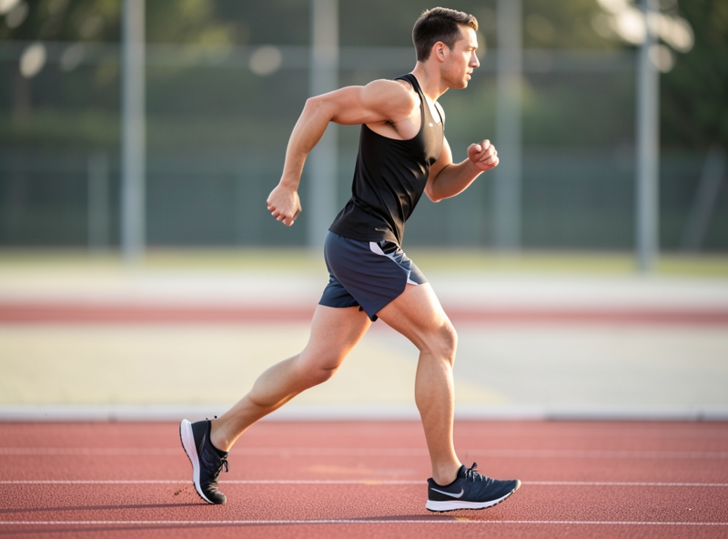 Kỹ thuật Power Walking chuẩn xác với tư thế thẳng lưng và cánh tay gập 90 độ