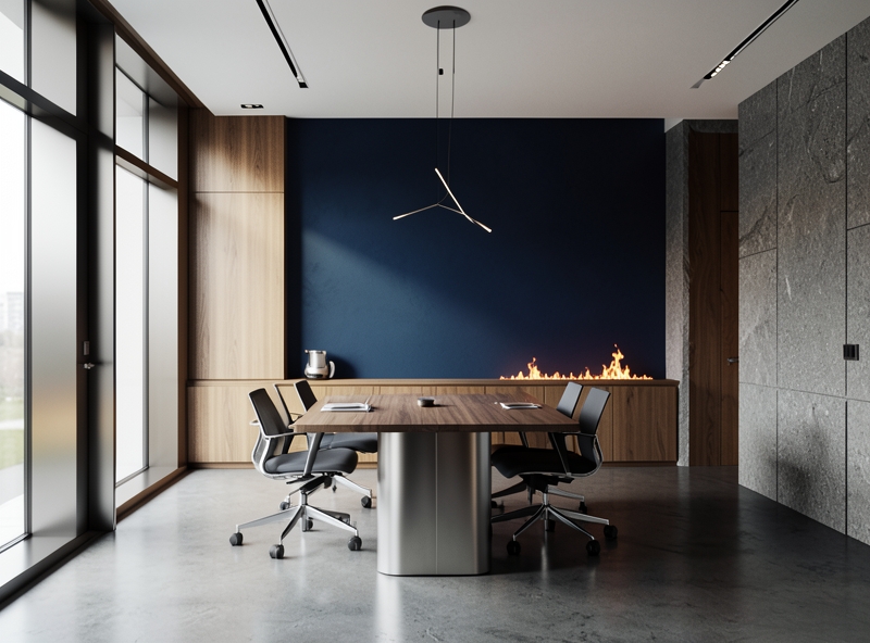 Sự kết hợp màu sắc phong thủy trong văn phòng hiện đại