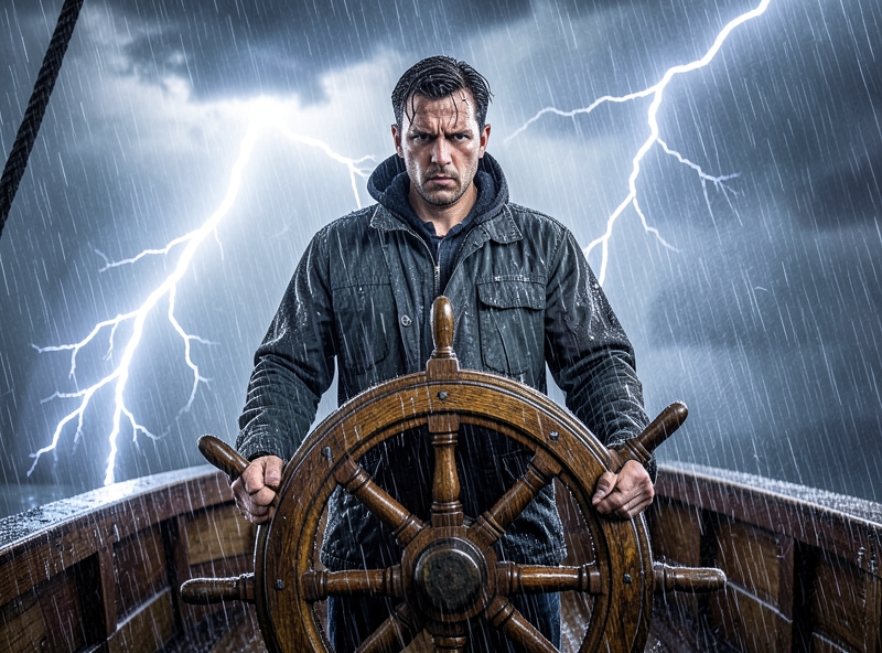 Thuyền trưởng làm chủ tay lái trong giông bão