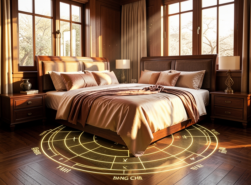 Orientation du lit conforme au feng shui selon le signe de destinée