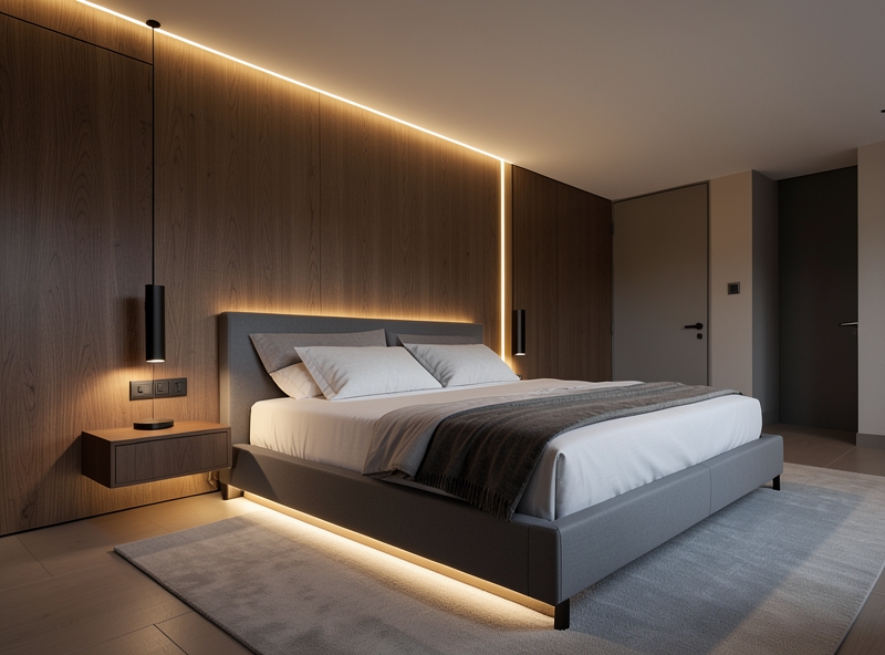 Modern Feng Shui standard bed layout