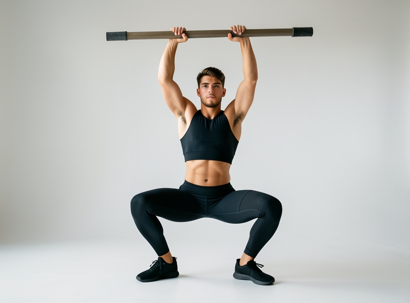 Vận động viên thực hiện bài tập Mobility