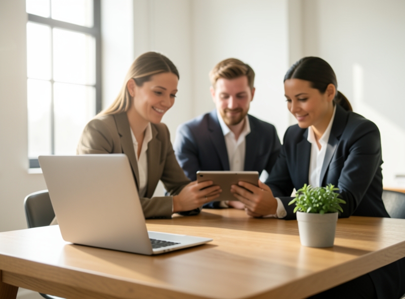 Không gian làm việc tối giản và sự phối hợp nhịp nhàng