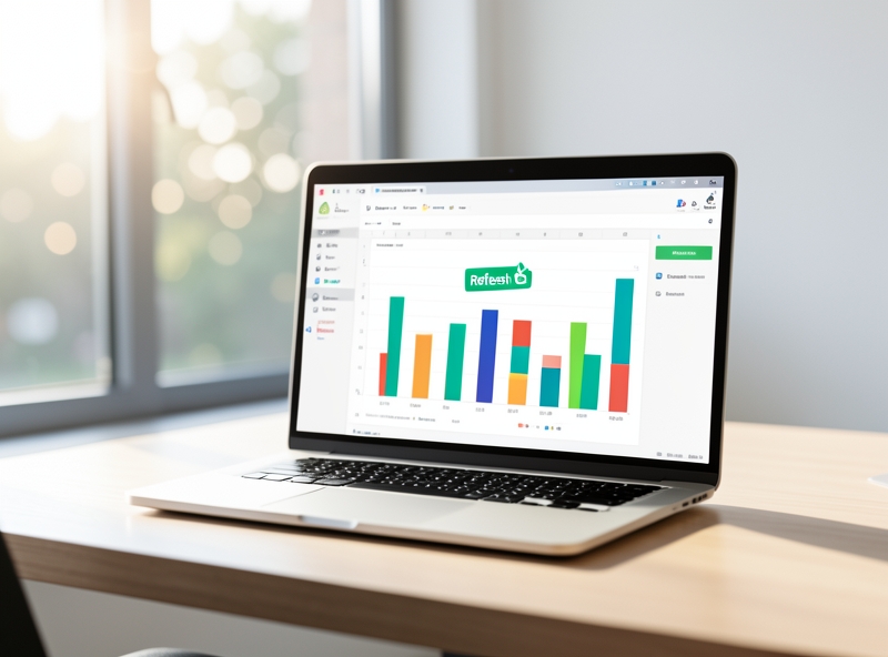 Giao diện báo cáo tự động cập nhật trong Excel