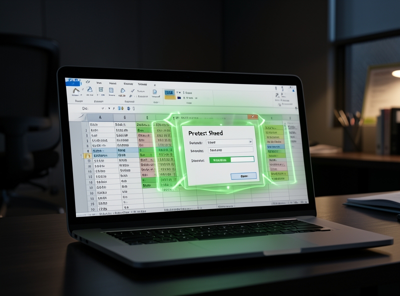 Thiết lập Protect Sheet bảo vệ công thức Excel
