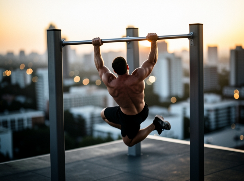 Người tập Calisthenics thực hiện kỹ thuật Muscle-up